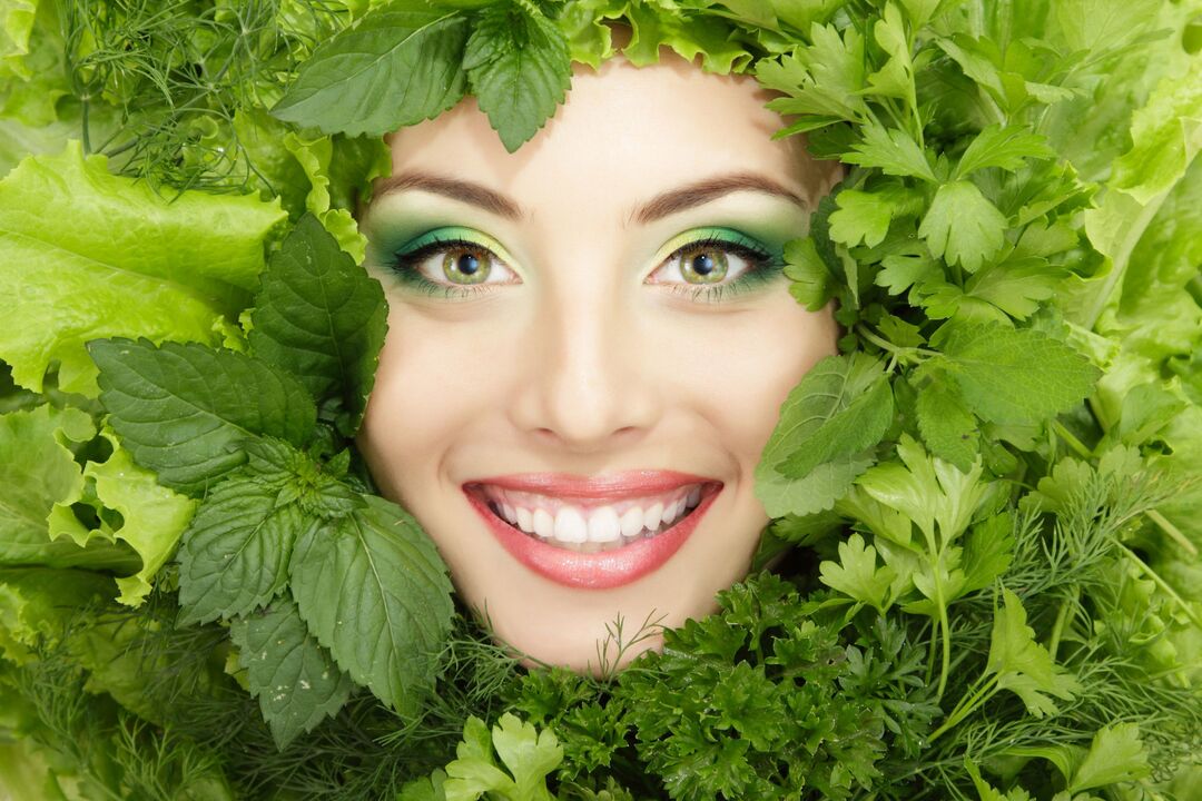 Young, healthy and beautiful facial skin thanks to the use of beneficial herbs