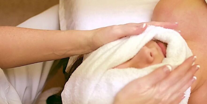 Massage technique using towels